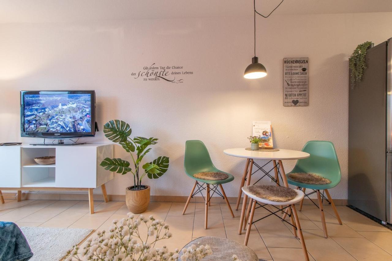 Modernes Apartment Im Gruenen I Balkon I Wlan I Stellplatz 슈바르첸베르크 외부 사진